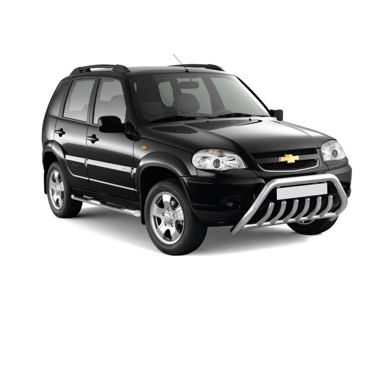Рейлинги на крышу автомобиля (черные, усиленные) CHEVROLET Niva 2002- PT GROUP (Арт.2010702)