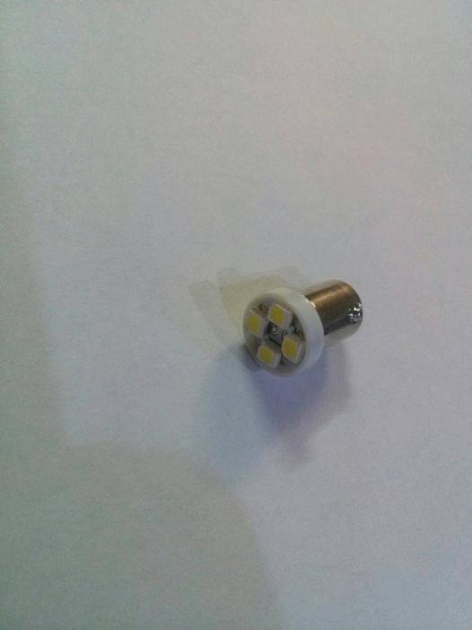 Светодиодная лампочка В007 Т8 (ВА9S) 4SMD 3258 T4W, шт (белый)
