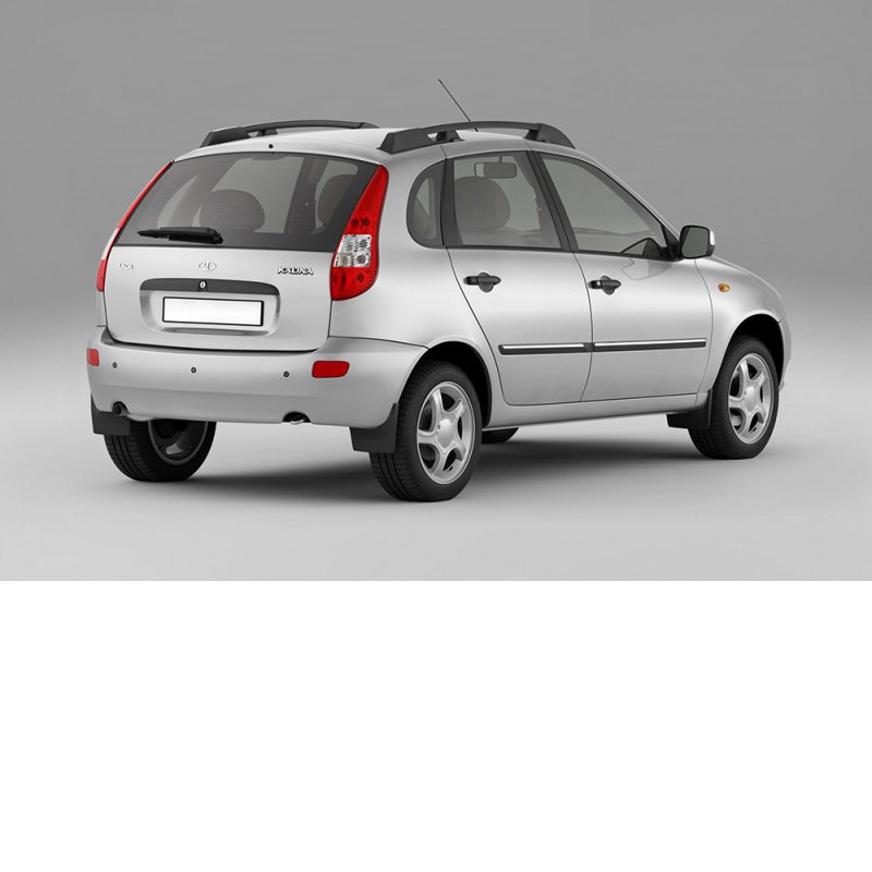 Рейлинги на крышу автомобиля (черные, усиленные) LADA Kalina Хэтчбек 2004-2013 PT GROUP (Арт.1190702)