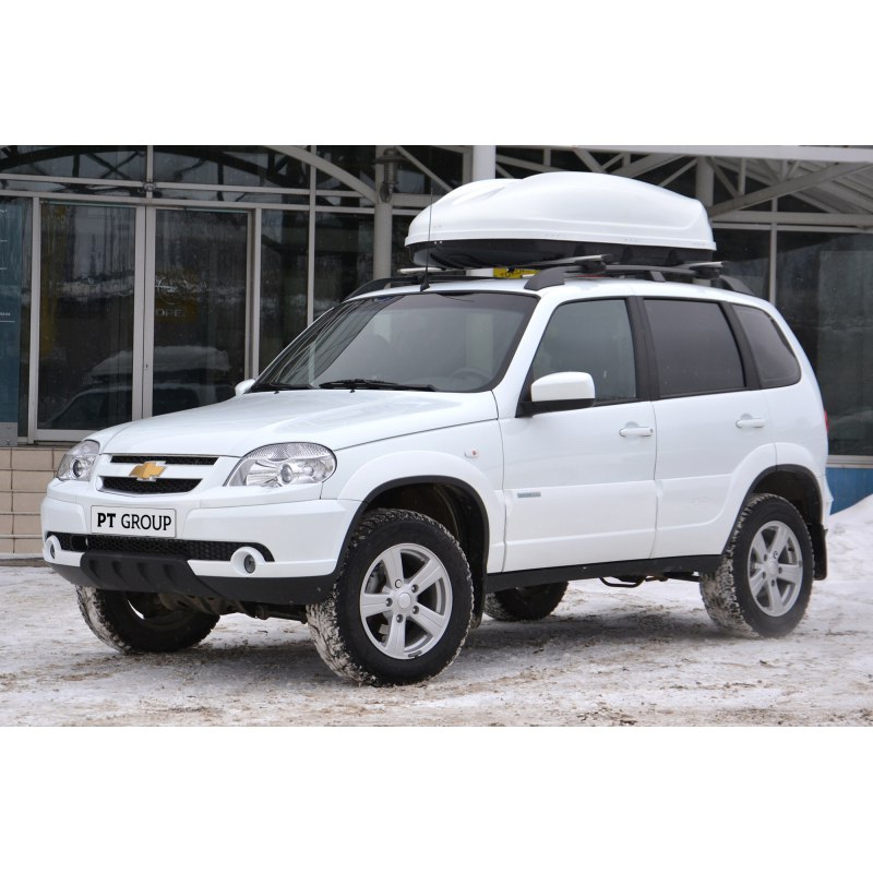 Автобокс (бокс на крышу) Turino 1 410 л.,  1800 х 830 х 450мм., белый, матовый
