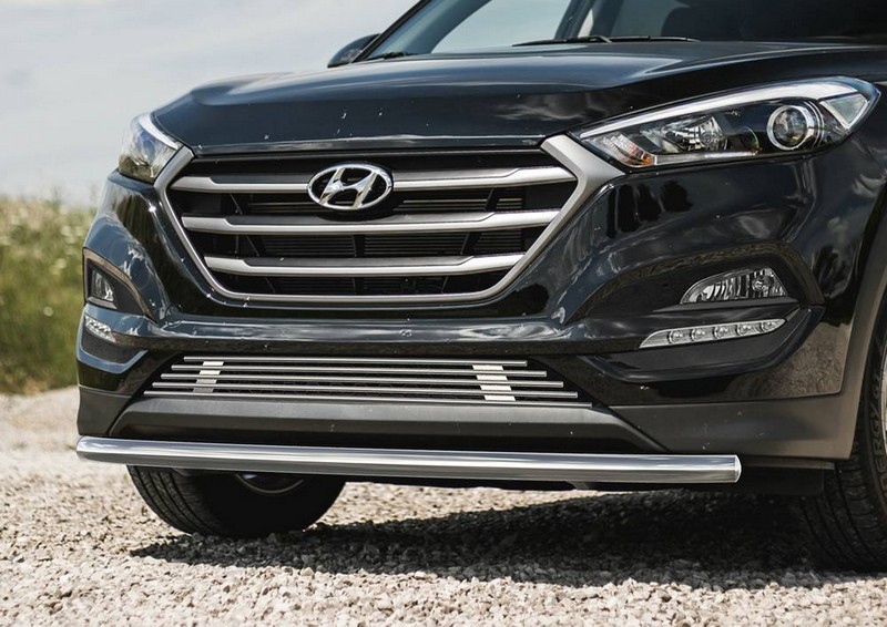 Решетка радиатора d10 RIVAL на Hyundai Tucson 2015 - 2017 (Арт. G.2301.001)
