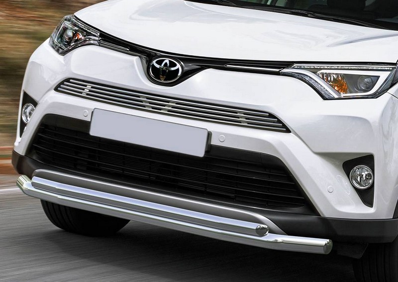 Решетка радиатора верхняя d10 RIVAL на Toyota Rav 4 2015 - 2017 (Арт. G.5703.001)