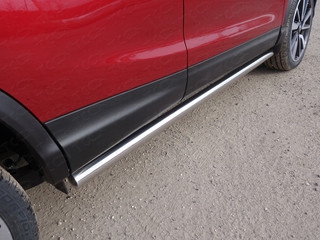Пороги труба 60,3 мм NISSAN QUASHQAI SPB 2015 -  г.в. от ТСС (Арт. NISQASHSPB15-10)