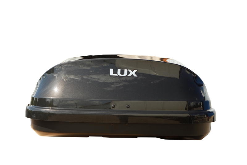 Бокс LUX FLAGMAN 370L черный металлик 1392х902х392 с двустор. откр.