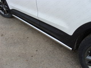 Пороги труба 60,3 мм HYUNDAI SANTA FE 2012 -  г.в. от ТСС (Арт. HYUNSF12-05)