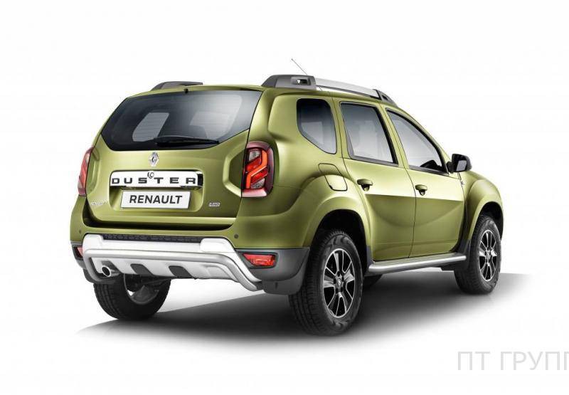 Защита порогов с алюм. площадкой d51мм «Эстонец» (НПС) RENAULT Duster 2012-  PT GROUP (Арт.7010205)