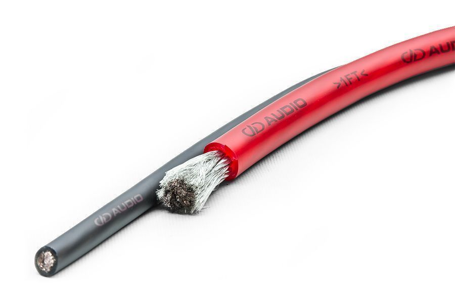 Силовой кабель DD Audio Z-wire 0Ga Black (1б-15м)(1м)