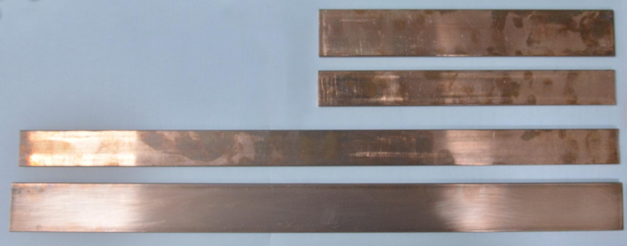 Медная шина 5x30x250 мм.