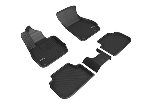 Коврики салона текстильные BMW 1-serie​ LINER 3D Lux с бортиком черные